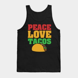 Peace Love Tacos Taco Tank Top